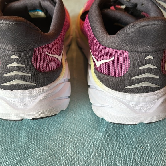 Hoka Womens W Clifton 8 Blue Graphite/Ibis rose sneakers size 10.5 - Picture 7 of 7